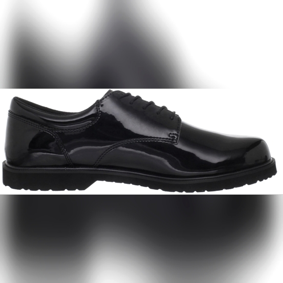 Bates Men's High Gloss Oxford Shoe - size 8.5 wide - Picture 2 of 5